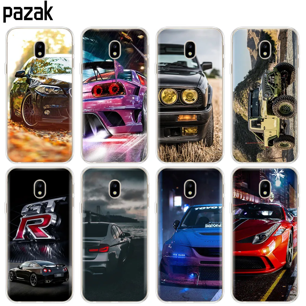 silicone case for Samsung Galaxy J3 J5 J7 2017 J330 J530 J730 PRO j2 2018 phone case soft tpu printing bag Cool sport car design