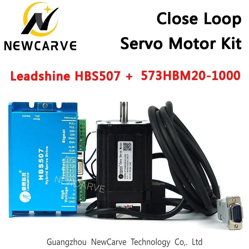 Leadshine Closed Loop Driver Kit 2nm HBS507 573HBM20-1000 3 Phase Servo Motor With 1000 Line Encoder NEWCARVE