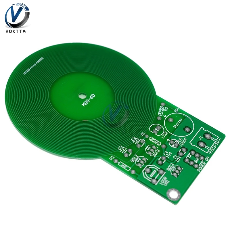 Metal Detector DC 3V-5V 60mm for Assemble Kit DIY Non-contact Sensor Board Electronic Part Metal Detector Underground Finder