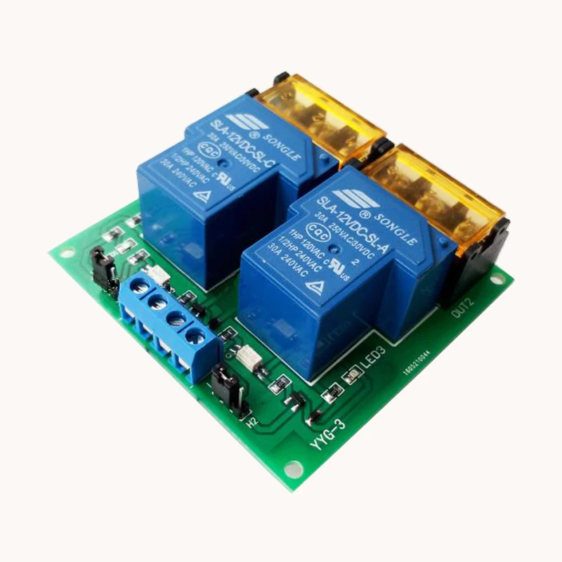 30A relay module / 30A two / two-way / optocoupler isolation relay module 5/12 / 24V