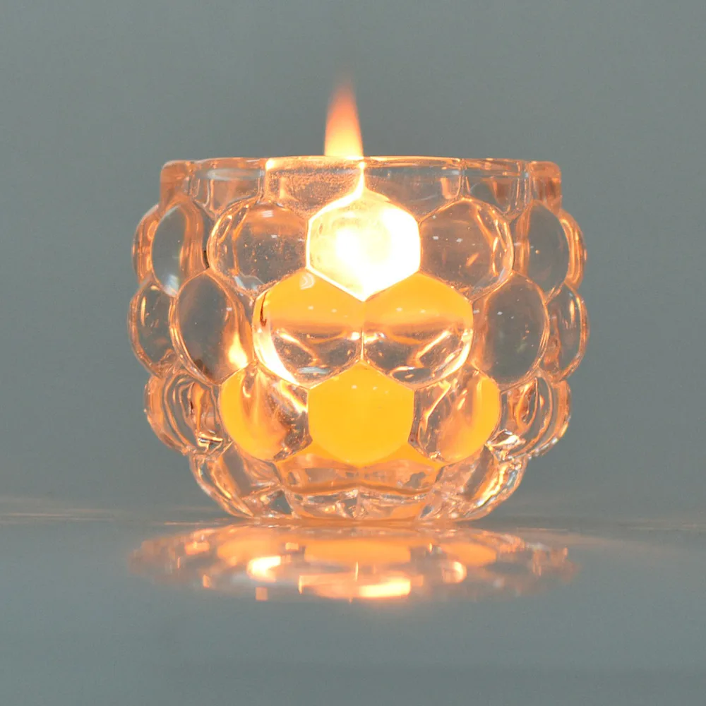 Clear Crystal Votive Candle Holder Unique Tea Light Holders Wedding Centerpieces