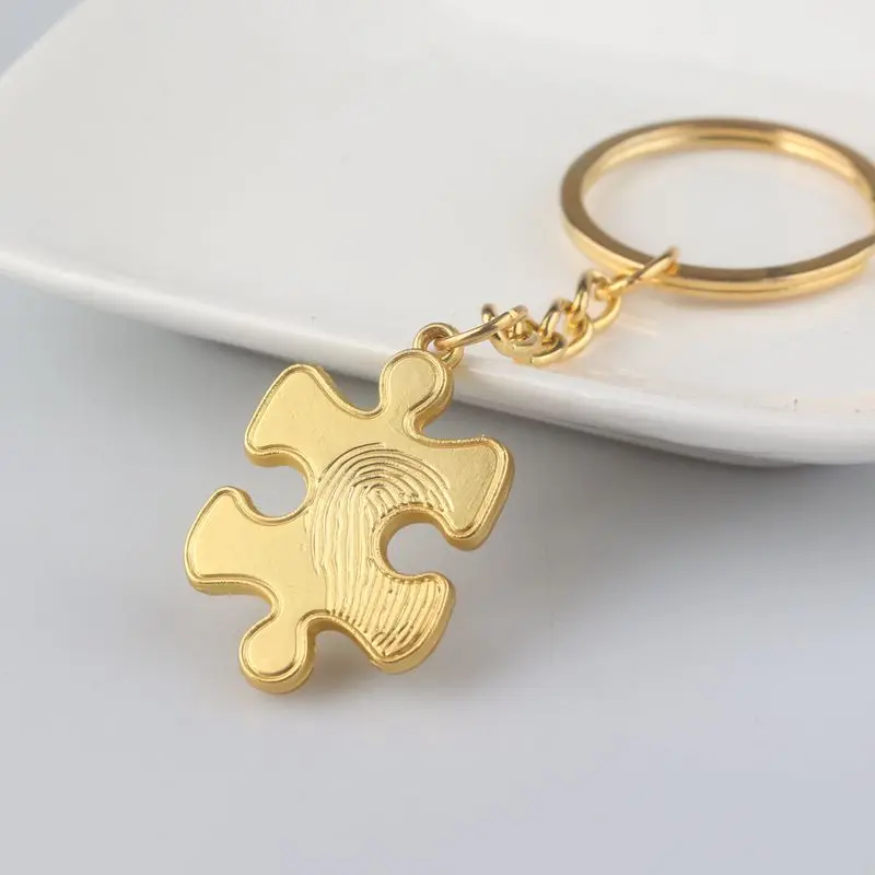 Mobile Games Identity V Clue Pieces Keychain Jigsaw Pieces Metal Car Keyring Pendant Women Men Jewelry