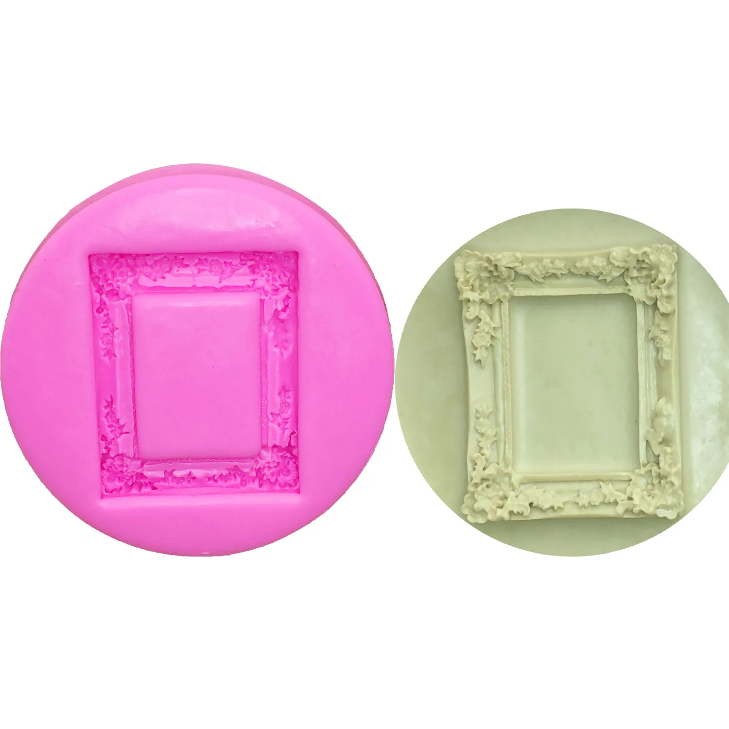 M0484 Picture frame silicone mold fondant mold cake decorating tools chocolate kitchen gumpaste mold