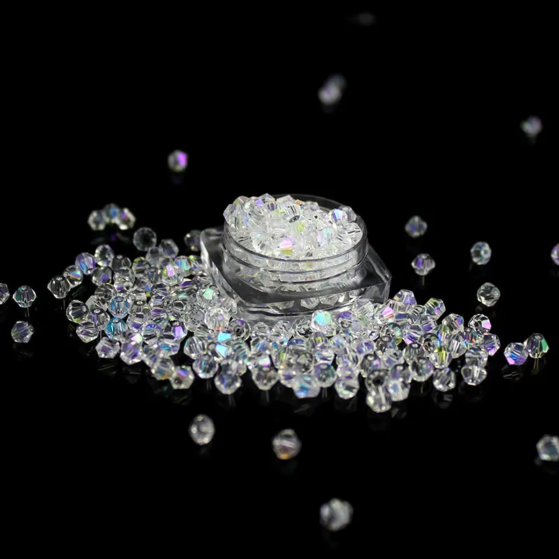 Top quality 4mm 200pcs/lot bicone crystal beads glass bicone shape beading accessories Loose bead for bracelet Jewelry Making