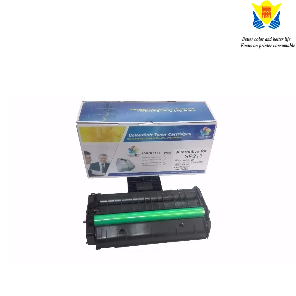 Jianyingchen-cartucho de toner preto compatível sp213 para ricohs aficio sp200 sp213nw sp213snw, 1 peça