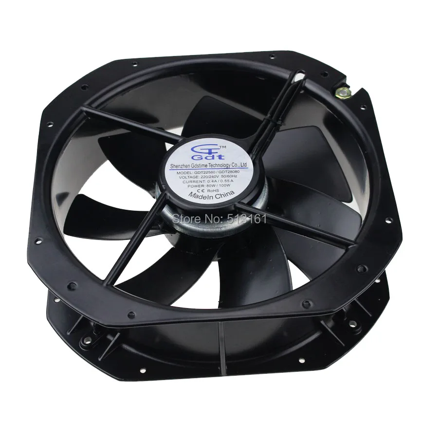 Imagem -06 - Gdstime ac 220v 240v Ventilador de Refrigeração Industrial Axial 280 mm 280 mm 80 mm