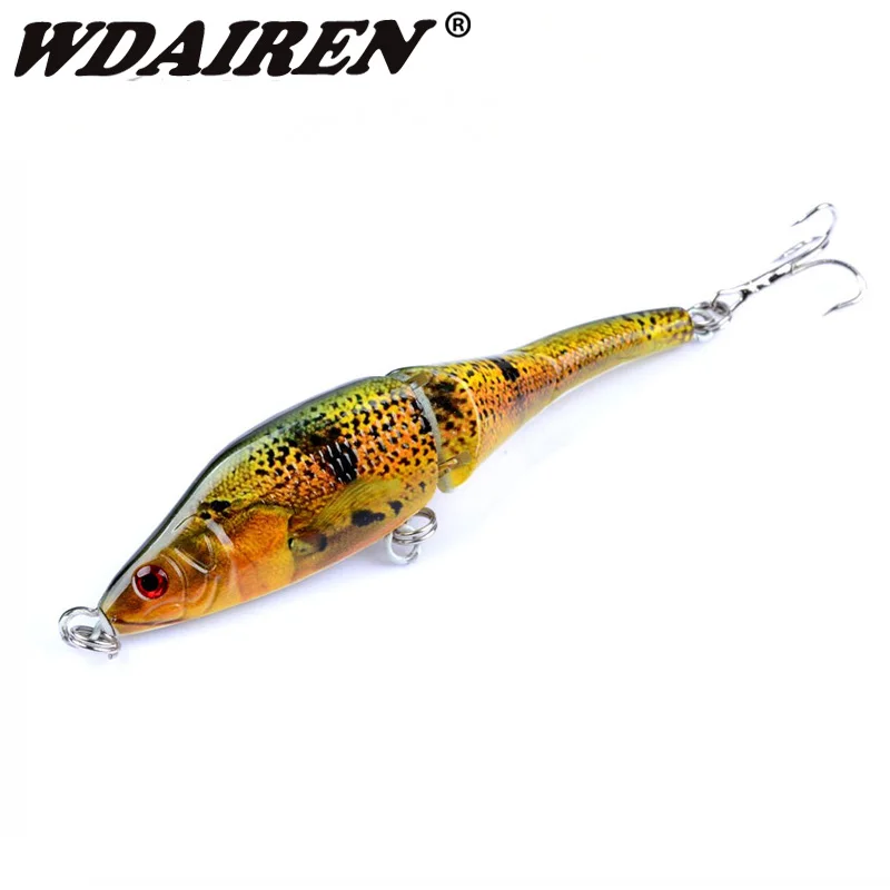 1Pcs Multi-joint 3 Sections Fishing Lure 9.5cm 7.8g Minnow wobblers Artificial Bait Painted Crankbait pesca Fishing Tackle