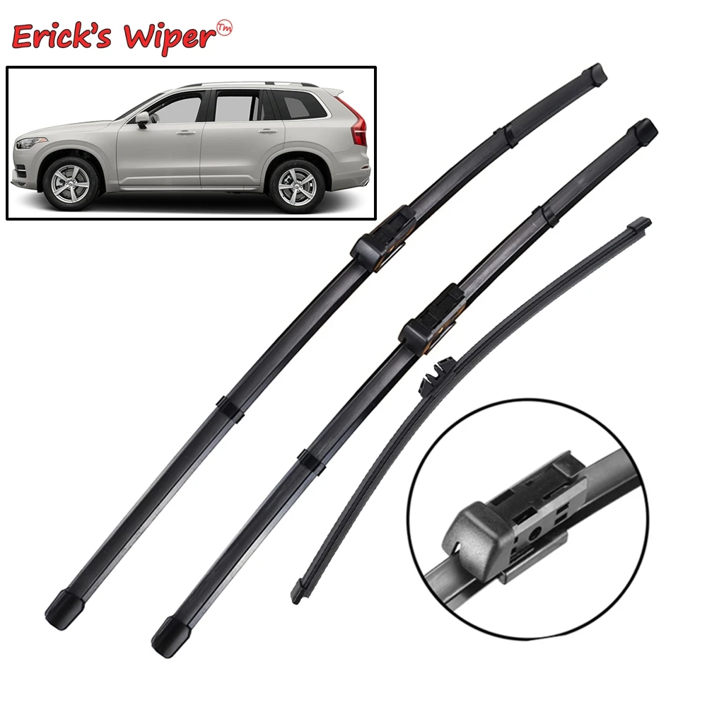 Erick\'s Wiper LHD Front & Rear Wiper Blades Set For Volvo XC90 MK2 2016 - 2023 Windshield Windscreen Window Brushes 24\