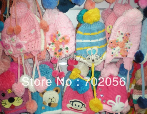 2017 winter boys girls Crochet Hat Beanie Knitted hat gift cap 20pcs/lot #3317