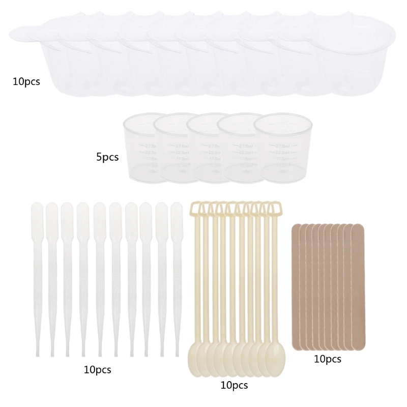 

Набор инструментов для изготовления ювелирных изделий "сделай сам" формы для эпоксидной смолы с размешивателями, капельницами, ложками, чашками