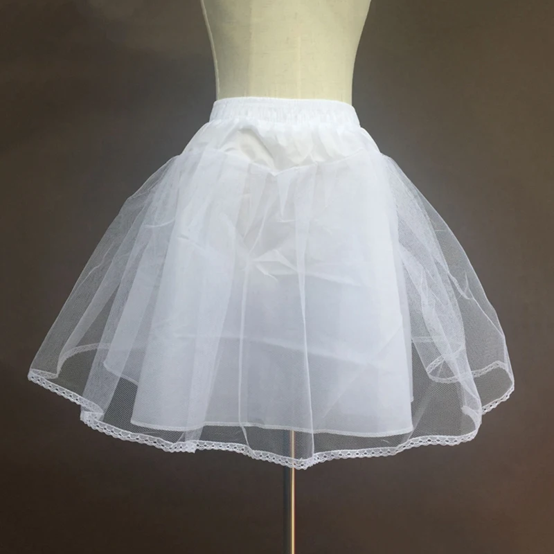 Acessórios de casamento crianças meninas petticoat vestido longo vestido de baile crinoline saia petticoats em estoque