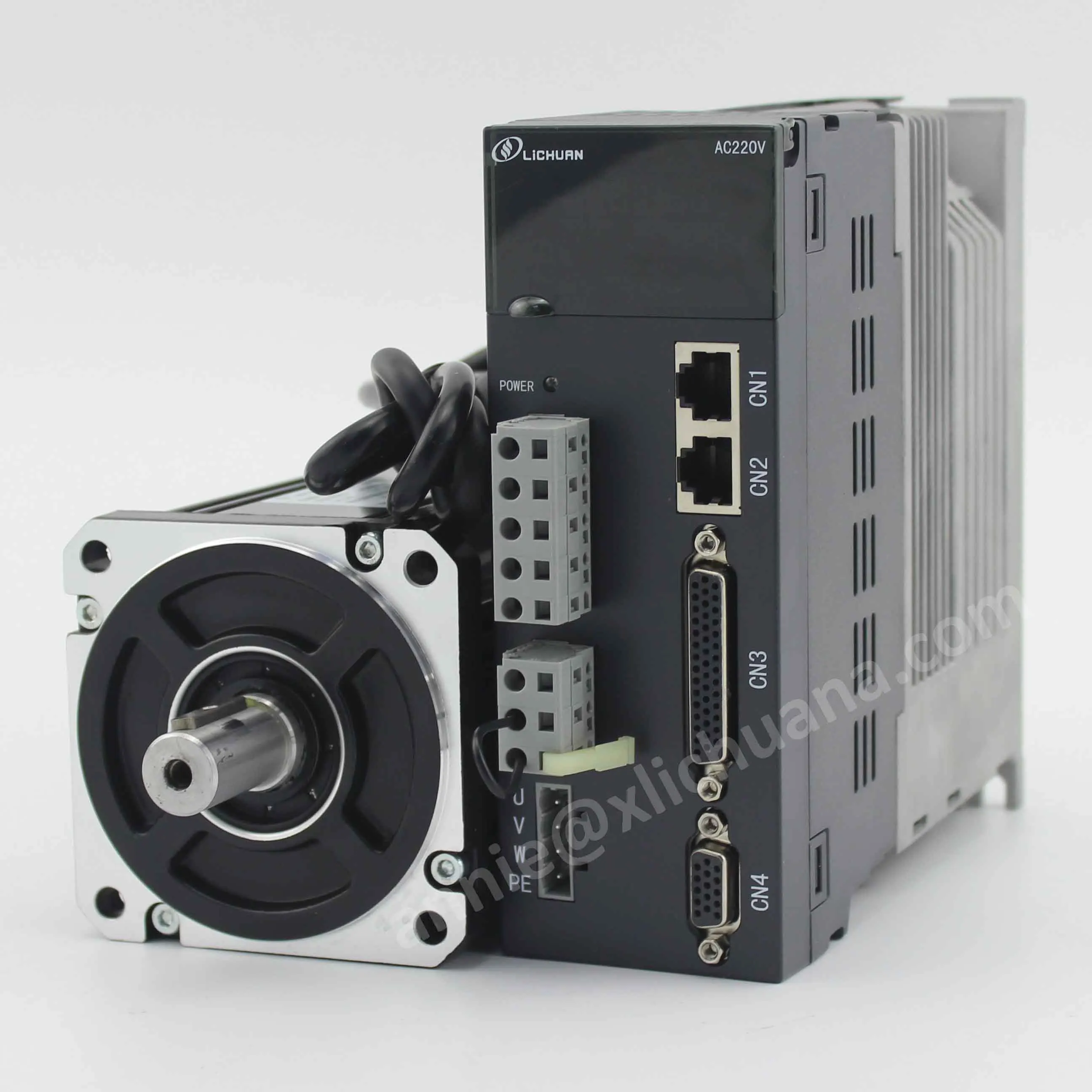 Lichuan 90st-M04025 1KW Absolute encoder 17bit servo motor with driver kit support can open 2500rpm 4Nm A6 series