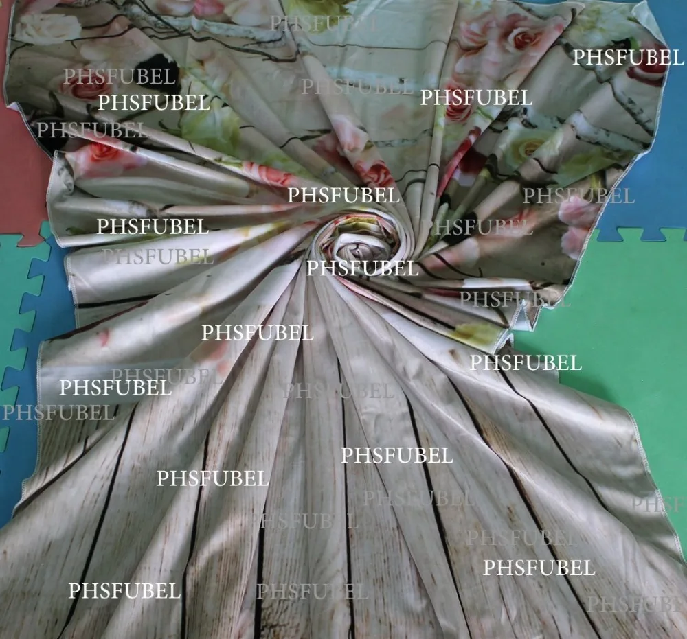 Бесшовный моющийся тканевый фон для фотосъемки с изображением деревянного колеса