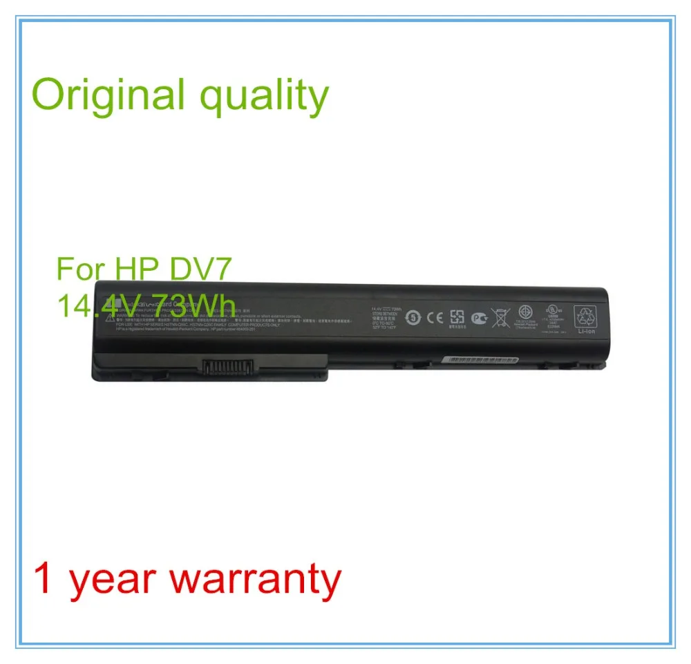 Original Battery For X18T-1200 HDX18 18-1000 18-1101EG 18-1150EF 18-1180EF dv7-3105ea dv7/CT 8Cells 73WH