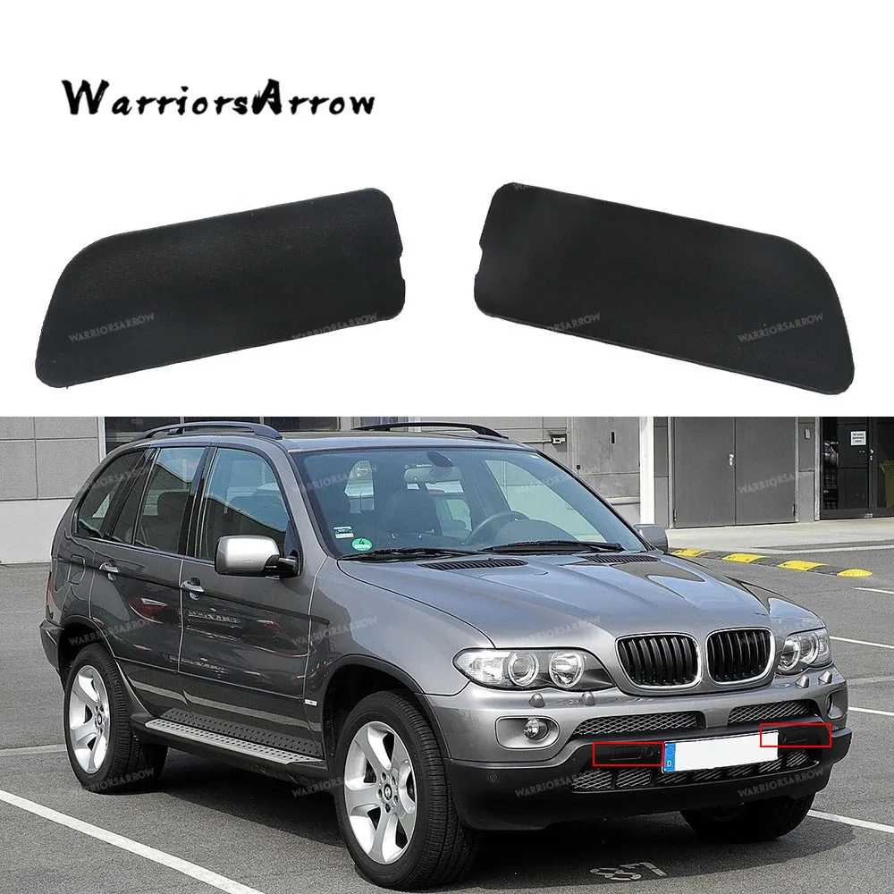 Left Or Right Or Pair Front Bumper Tow Hook Cover Unpainted For BMW E53 X5 3.0i 4.4i 2004 2005 2006 51117116671 51117116672