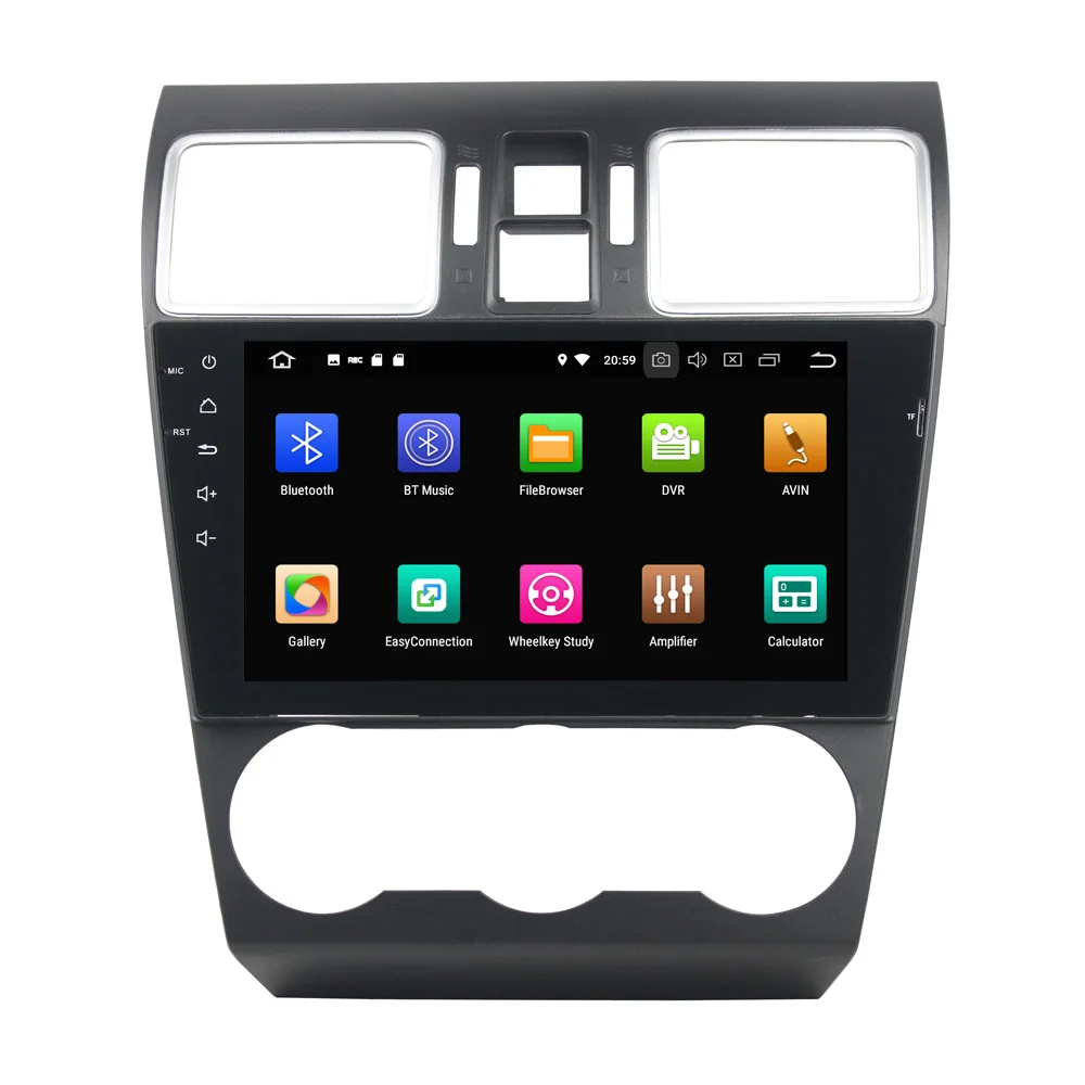 2025 carplay أندرويد 13 نظام تحديد المواقع والملاحة مشغل ديفيدي للسيارة لسوبارو WRX 2016-2017 مسجل راديو الوسائط المتعددة 2 DIN 4GB + 32GB DSP