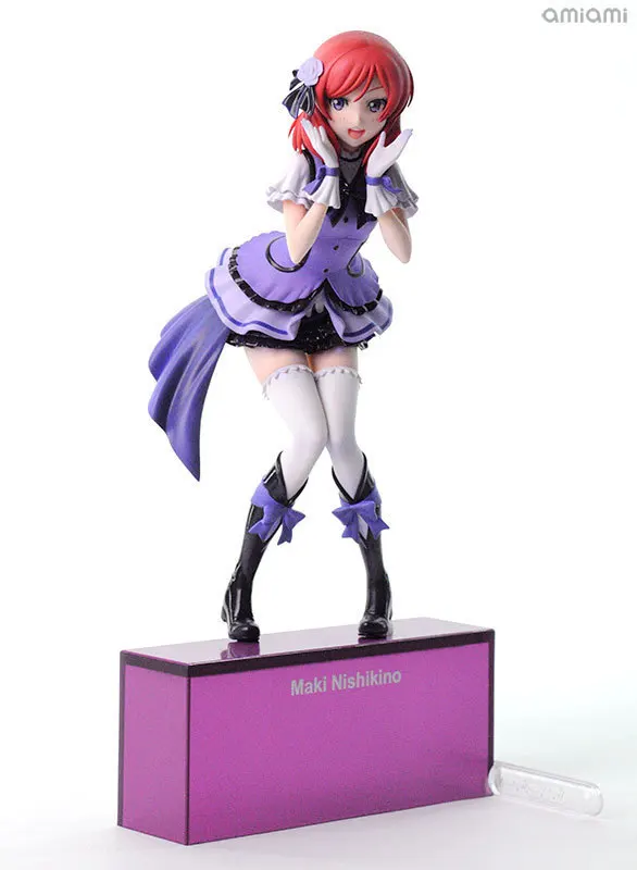 Anime Nishikino Maki Prepainted PVC Action Figure Collectible Model Kids Toys Doll 22cm