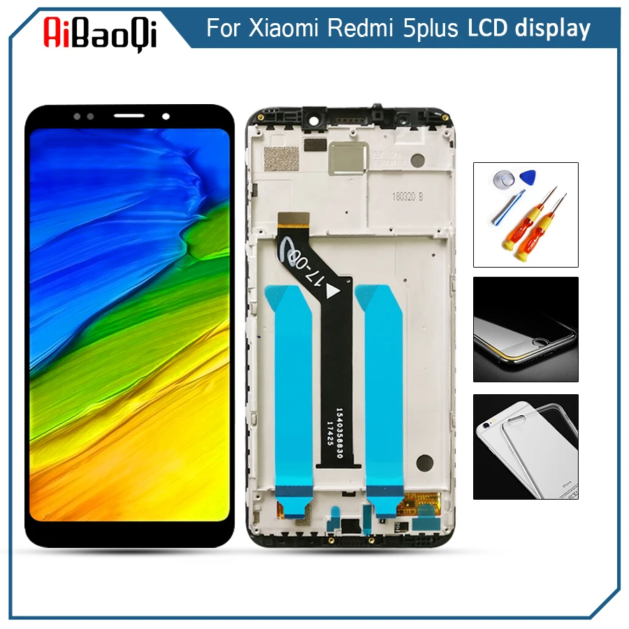 

For Xiaomi Redmi 5 Plus Touch Screen and LCD Display Xiaomi Redmi 5 Plus Digitizer Sensor Panel Assembly 5.99 inch with frame
