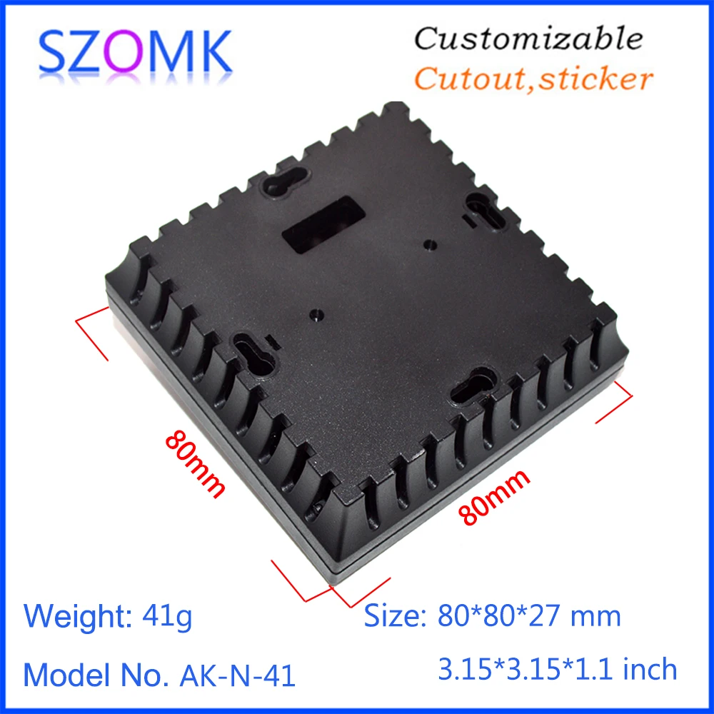 Small Plastic enclosure for electronics plastic case (4Pcs) 80*80*27mm abs project case plastic housing electronic