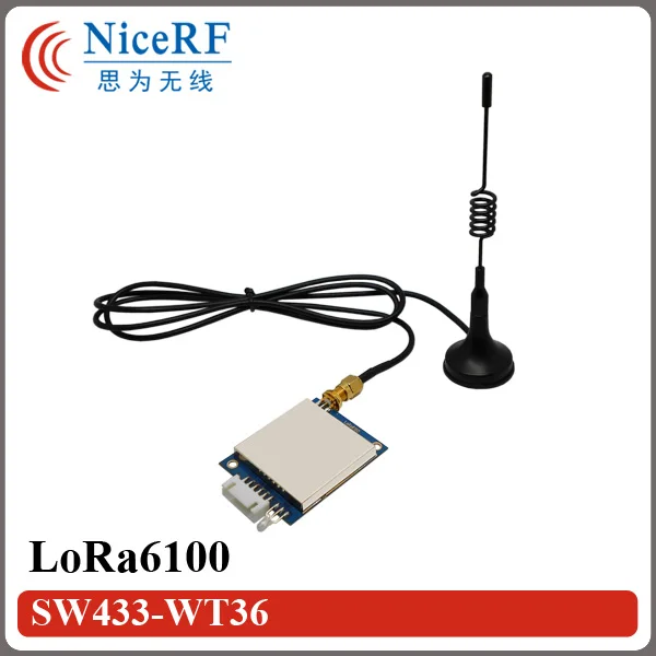 

2PCS Lora6100AES 500mW 27dBm Power 5-8km Long Distance 868/915MHz TTL Interface -139 dBm High Sensitivity Uart Wireless Module