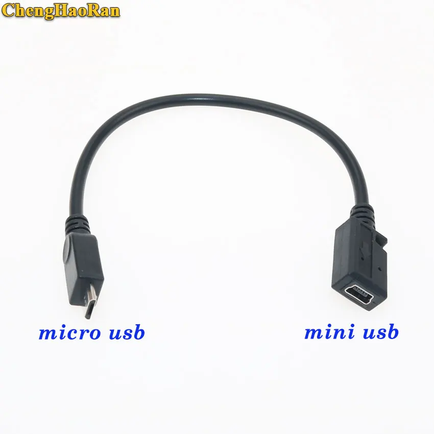 ChengHaoRan Mini USB auf Micro USB Stecker Adapter Kabel für handys MP3 MP4