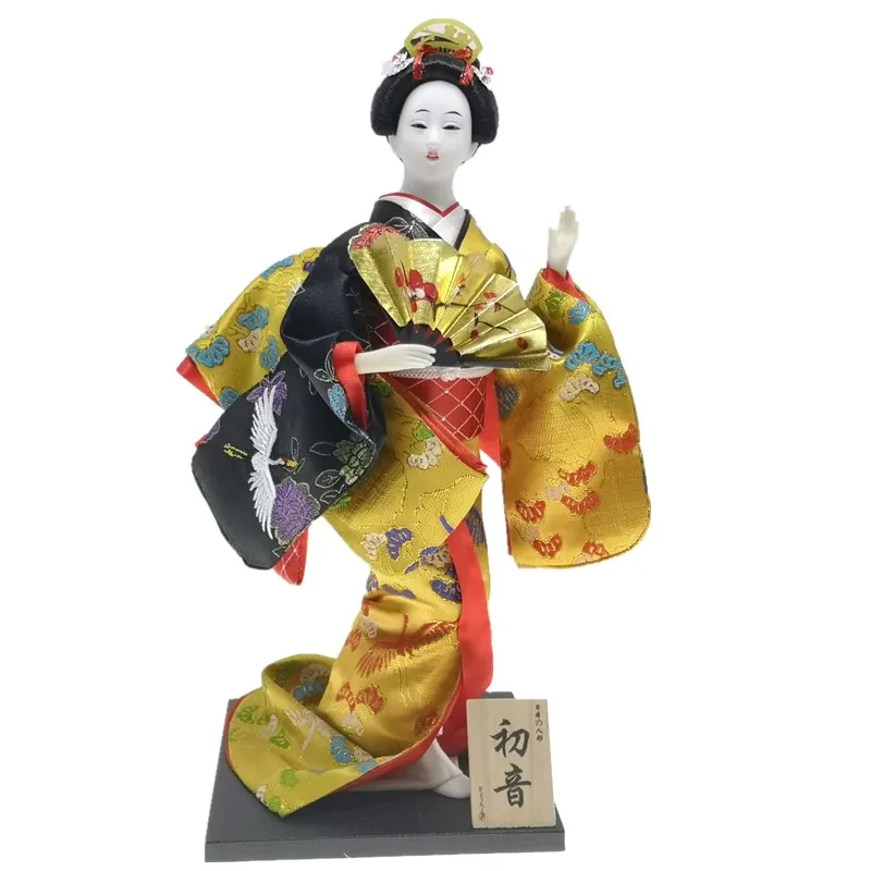 Karakteristieke Japanse Geisha-poppen Kimono Zijde Man Speciale handwerksgeschenken Nationale collectie Poppen Interieurdecoratie