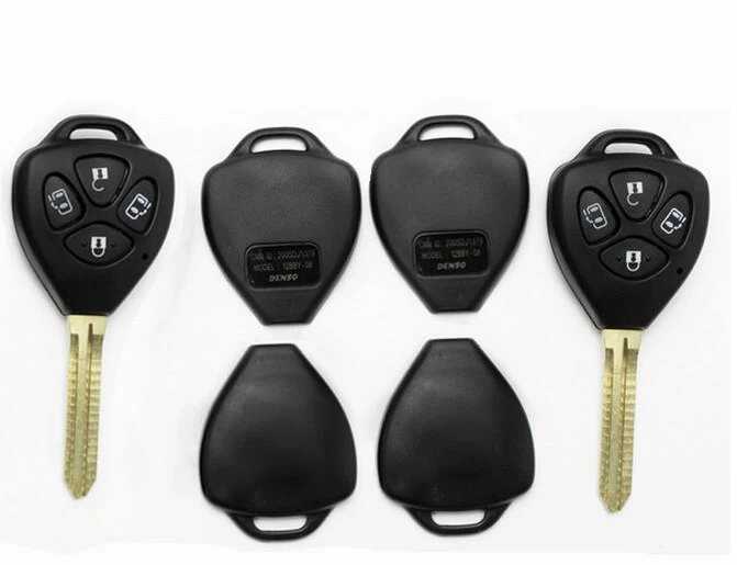 

4 Buttons Remote Key Shell Case For Toyota Camry TOY43 Blade With Door Opener Button (logo can be removed) 10PSC/lot