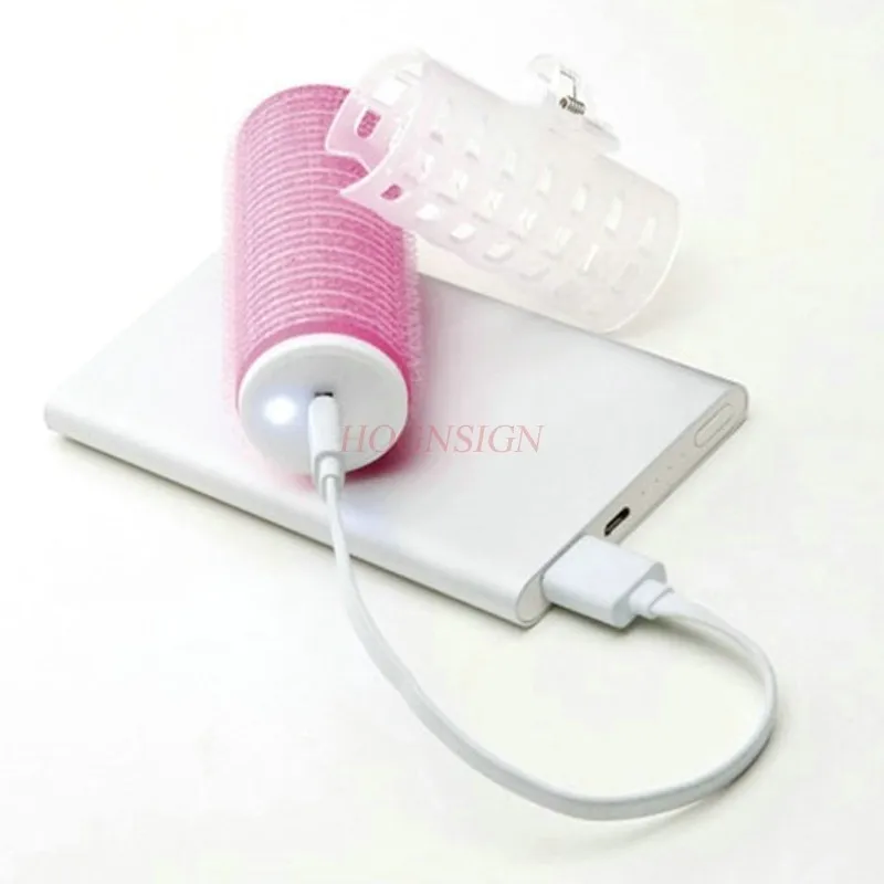 Rechargeable Usb Hair Rollers Inside Buckle Electric Hair Curler Curling Rod Volume Air Artifact Self-adhesive Volume Sale