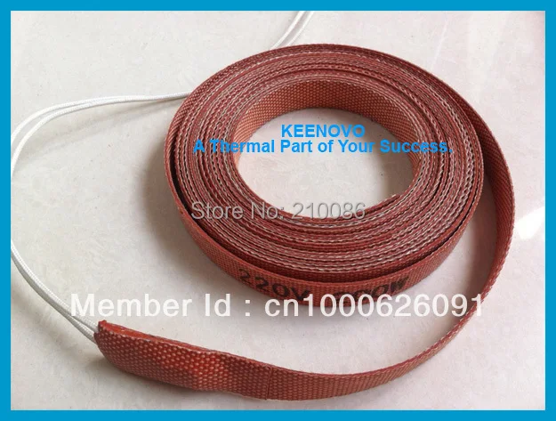 Silicone Pipe Heater, Tube Heating Tape, Heating Belt, 15*4200mm,200W, 220V Free Shipping