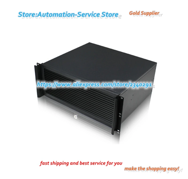 Ultra Short 4U Aluminum Industrial Chassis Panel Door Double Xeon Server