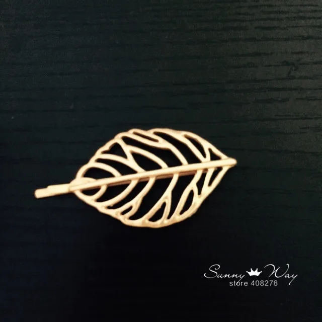 Timlee H032 Free Shipping Beautiful Leaf  Branch Metal Plant Barrettes Hair Clip Hair Accessory Wholesale