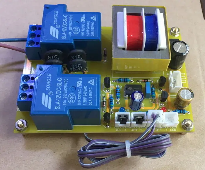 GZLOZONE Class A power amplifier delay start board /1000W Soft start +Power Switch L3-61