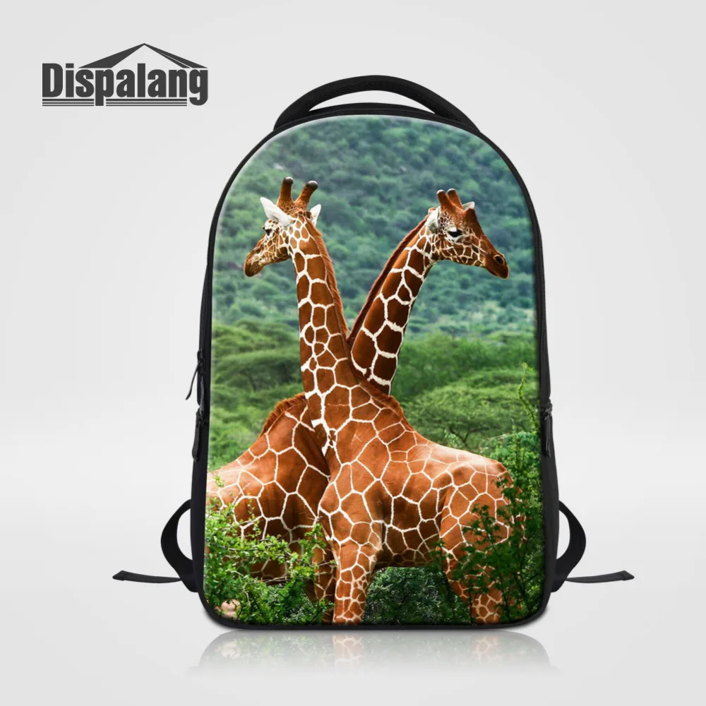 

Dispalang Giraffe Printed Women Laptop Backpack Casual College Bookbag Mens Stylish Daily Travel Backpacks Large School Bag