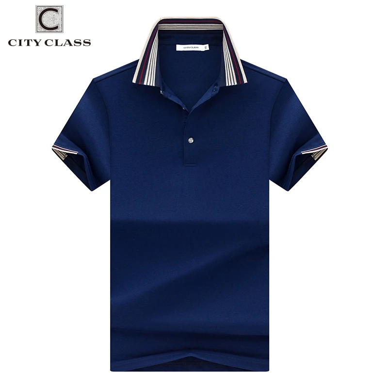 CITY CLASS New Mens Polo Shirt Three color options Short Sleeve breathable Business Fashion Casual Male polo shirt 17189