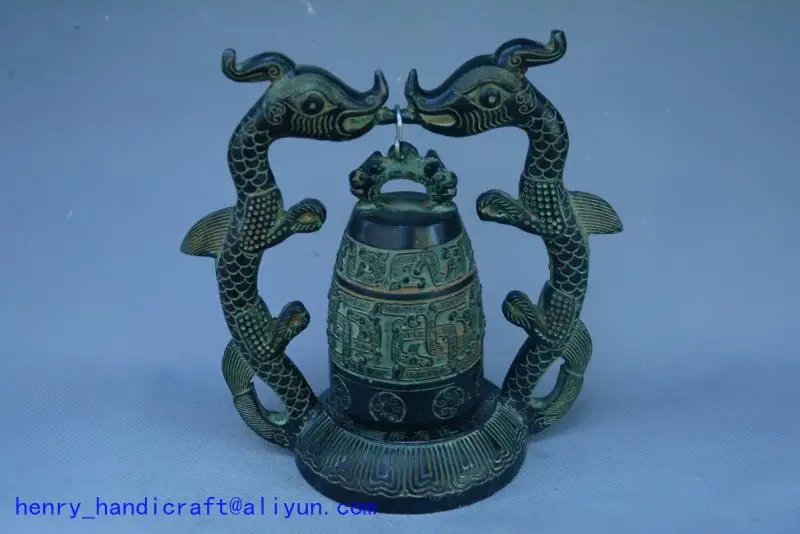 Rare Old Chinese HanDyansty(25---186)bronze dragon horometer Statue/ Sculpture,best collection&adornment,free shipping