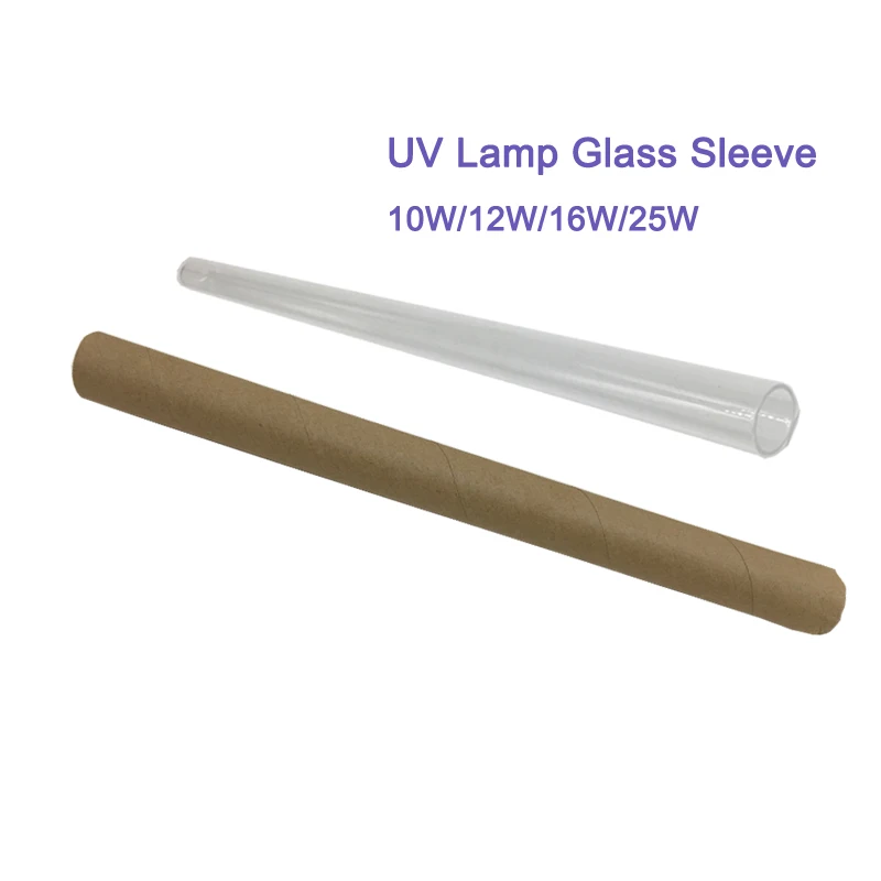 Spare Glass Quartz Tube For UV Sterilizer 12W UV Lamp Water Filter Parts Outer Diameter 23mm Length 300mm