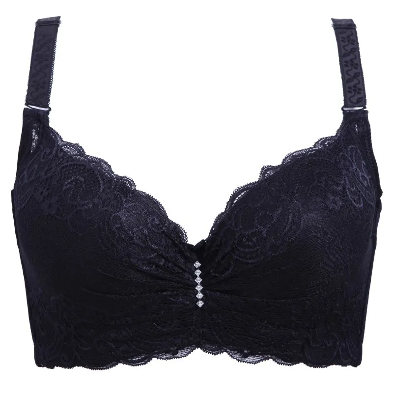 Fashion Lace Bra Thin Cup Push Up Bra plus Size C D Cup Sexy Women Underwear Brassiere Gather Bralette Lingerie Modis Lady