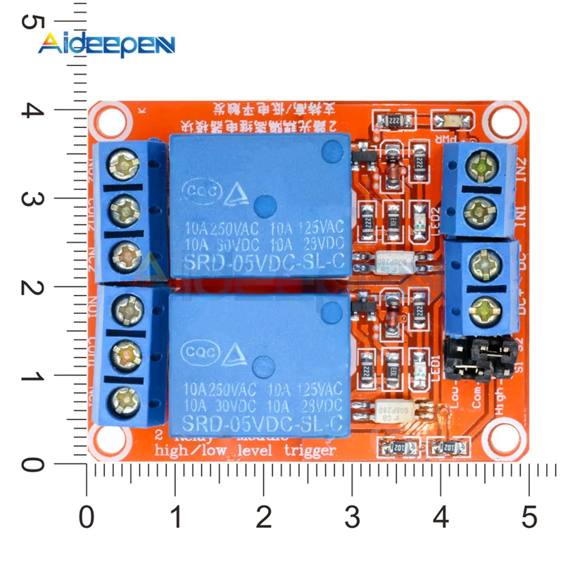 5V 9V 12V 24V 10A Max 2 Channel Relay With Optocoupler Isolation Module High Low Lever Trigger Shield Board For Ardiuno