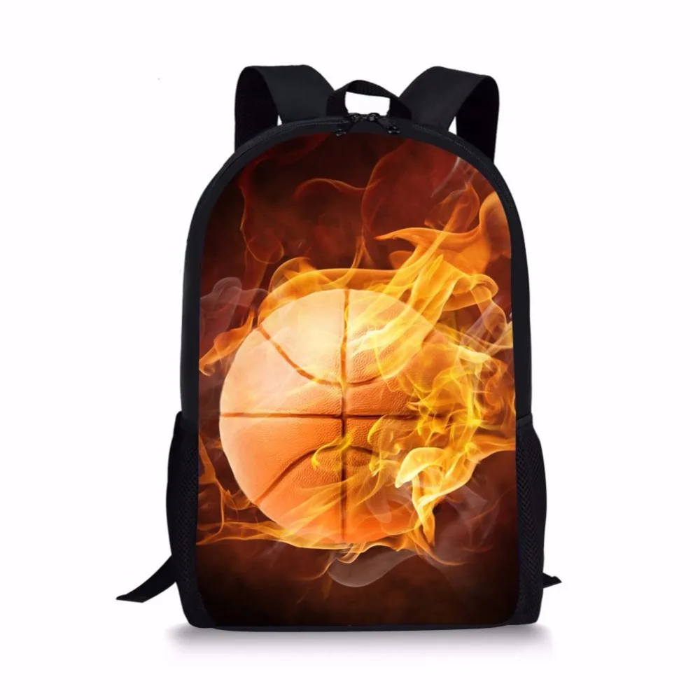 FORUDESIGNS-mochilas escolares de baloncesto para niños y adolescentes, morral escolar de gran capacidad, mochilas de día