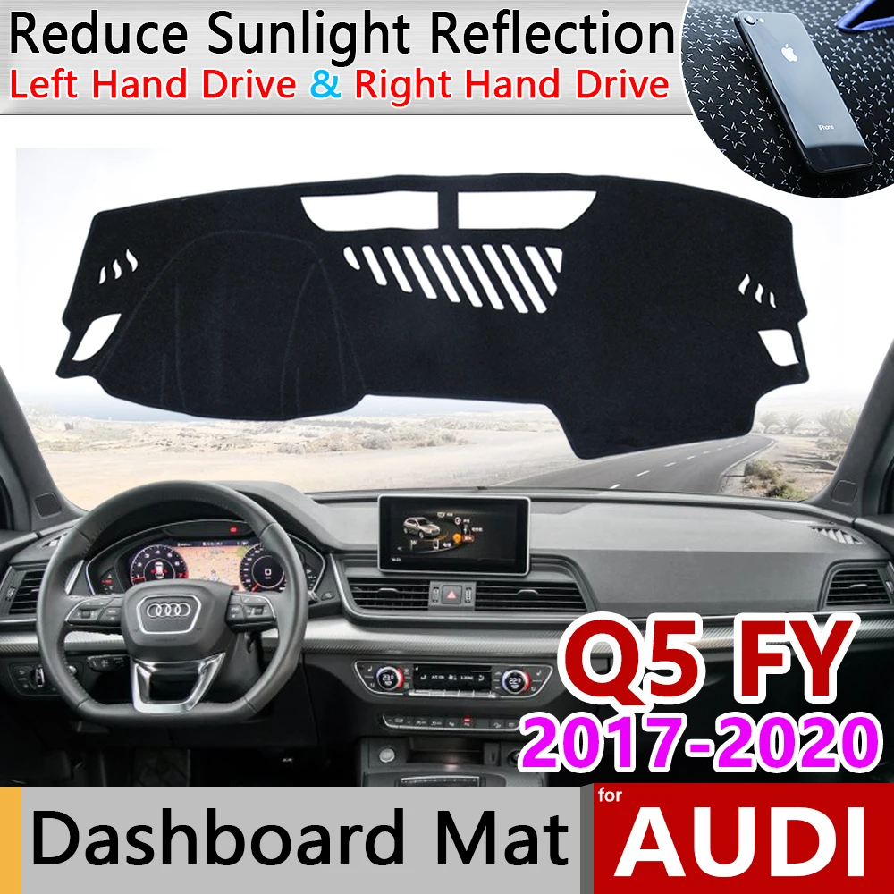 for Audi Q5 II 2017 2018 2019 2020 FY Car Dashboard Cover Avoid Light Pad Instrument Rug Platform Mat Protect Carpet Accessories