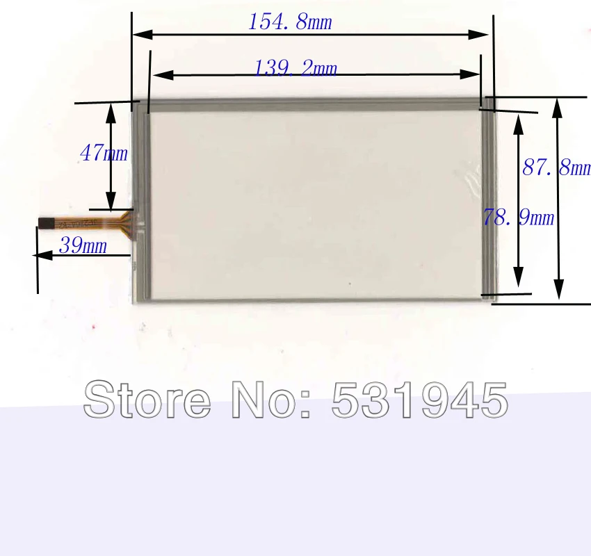 

ZhiYuSun HLD-TP-2359 compatible touch screens 6.2inch 4 lines free shipping length155mm width88mm GLASS