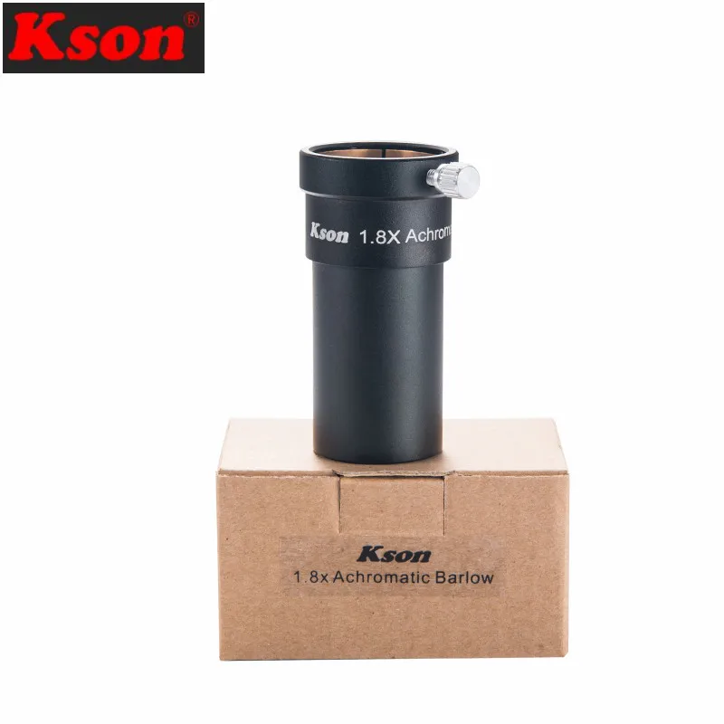 Kson 1.25 Inch Achromatic 1.8x Barlow Lens Fully Multi-Coated Metal for Telescope Eyepieces Astronomical Telescope Accessories