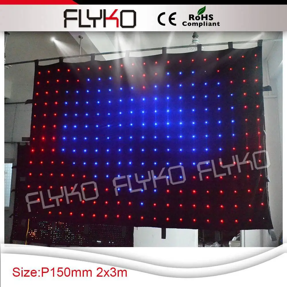 

Free shipping led curtain in holiday light led video curtain
