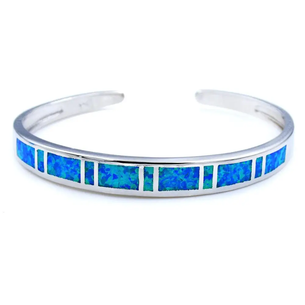 JLZ-001 New Blue Opal Bracelets Top Quality Jewelry Cuff Men & Women Lovers Gifts Wholesale price