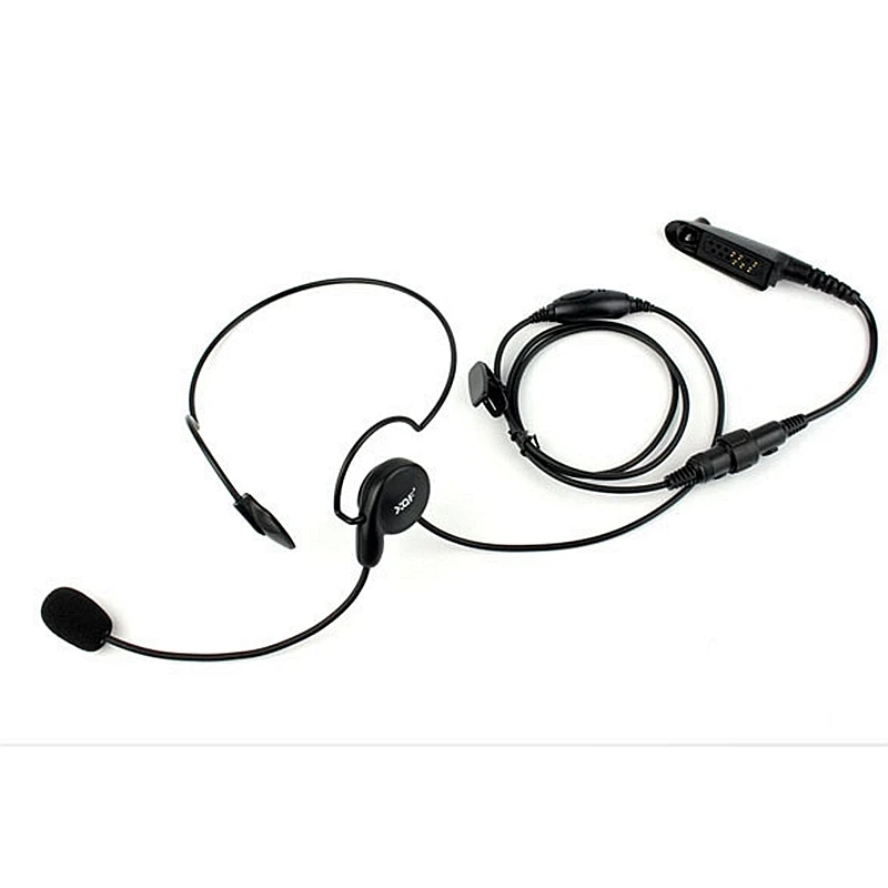 

Advanced Unilateral Headphone Mic Neckband Earpiece Cycling Field Tactical Headset For Motorola Walkie Talkie GP328 GP338 GP340