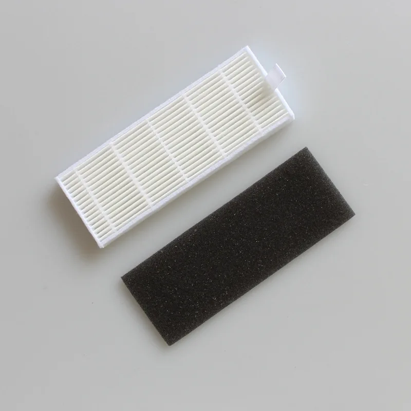 6 ชิ้น/ล็อต HEPA FILTER และฟองน้ำกรองและแปรงด้านข้างเครื่องดูดฝุ่นตัวกรองเปลี่ยนสำหรับ Ecovacs DT83 DT85 DM81