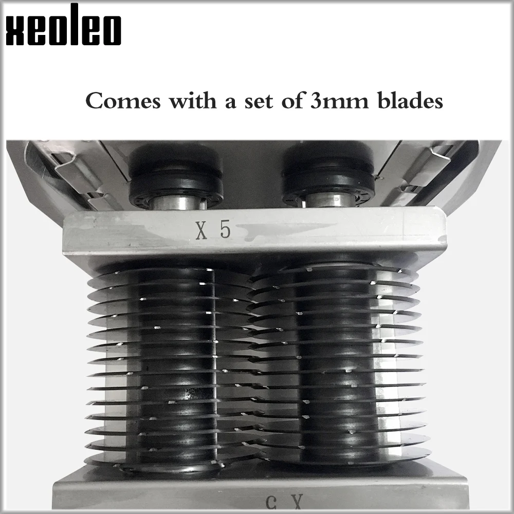 XEOLEO Commercial Meat slicer part QX250 Electric Meat Cutter blades  Stainless steel Chopper meat 2.5/3/4/5/6/7/8mm thickness