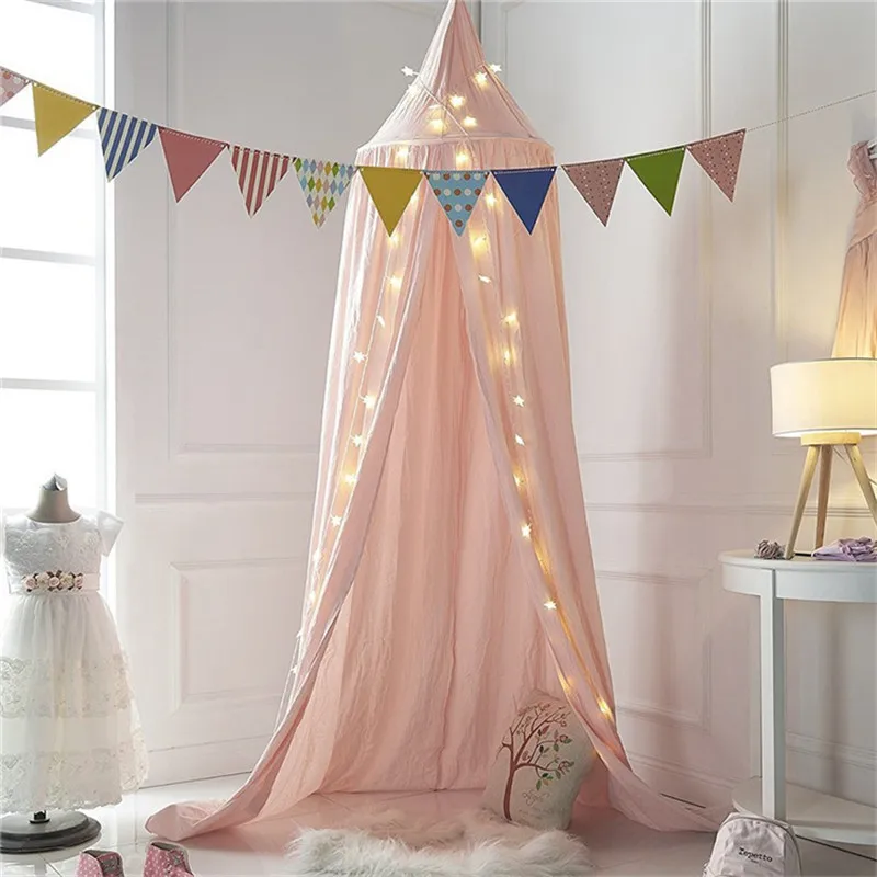 Nordic Baby Room Wall  Decoration Single Door Hanging Net Children Bedroom Decor Cotton Kids Girls Mantle Nets Tents