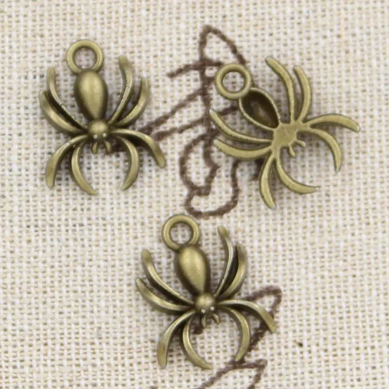 15pcs Charms Spider Halloween 17x14mm Antique Making Pendant fit,Vintage Tibetan Bronze,DIY Findings Handmade Jewelry