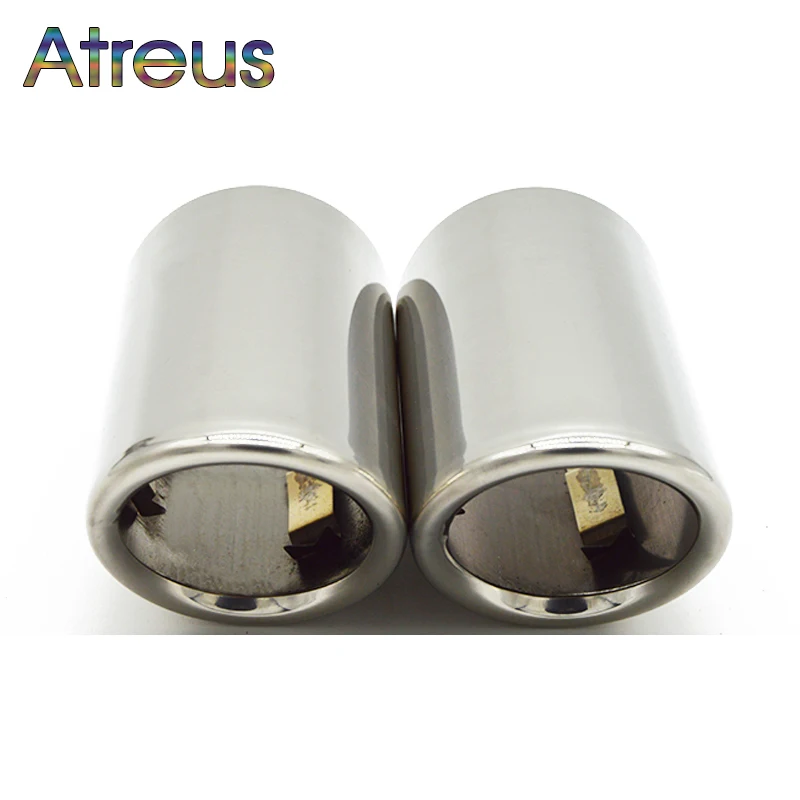 Atreus Car Exhaust Muffler Tip Pipe Auto Accessories For Volkswagen VW Passat B7 CC Tiguan 2011 2012 2013 2014 2015 2016 2017